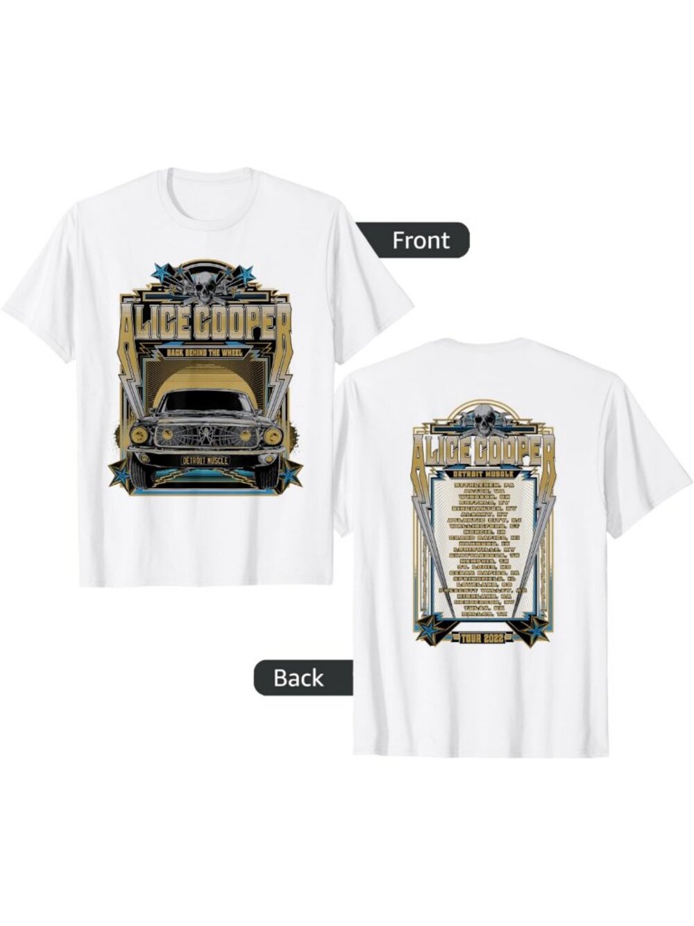 Vintage 2022 Tour Graphic T-Shirt | Rock Music Tee | Built for Speed Design